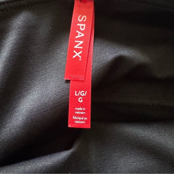NWT Spanx Black Faux Leather High-Waisted Leggings size Large - Picture 7 of 11